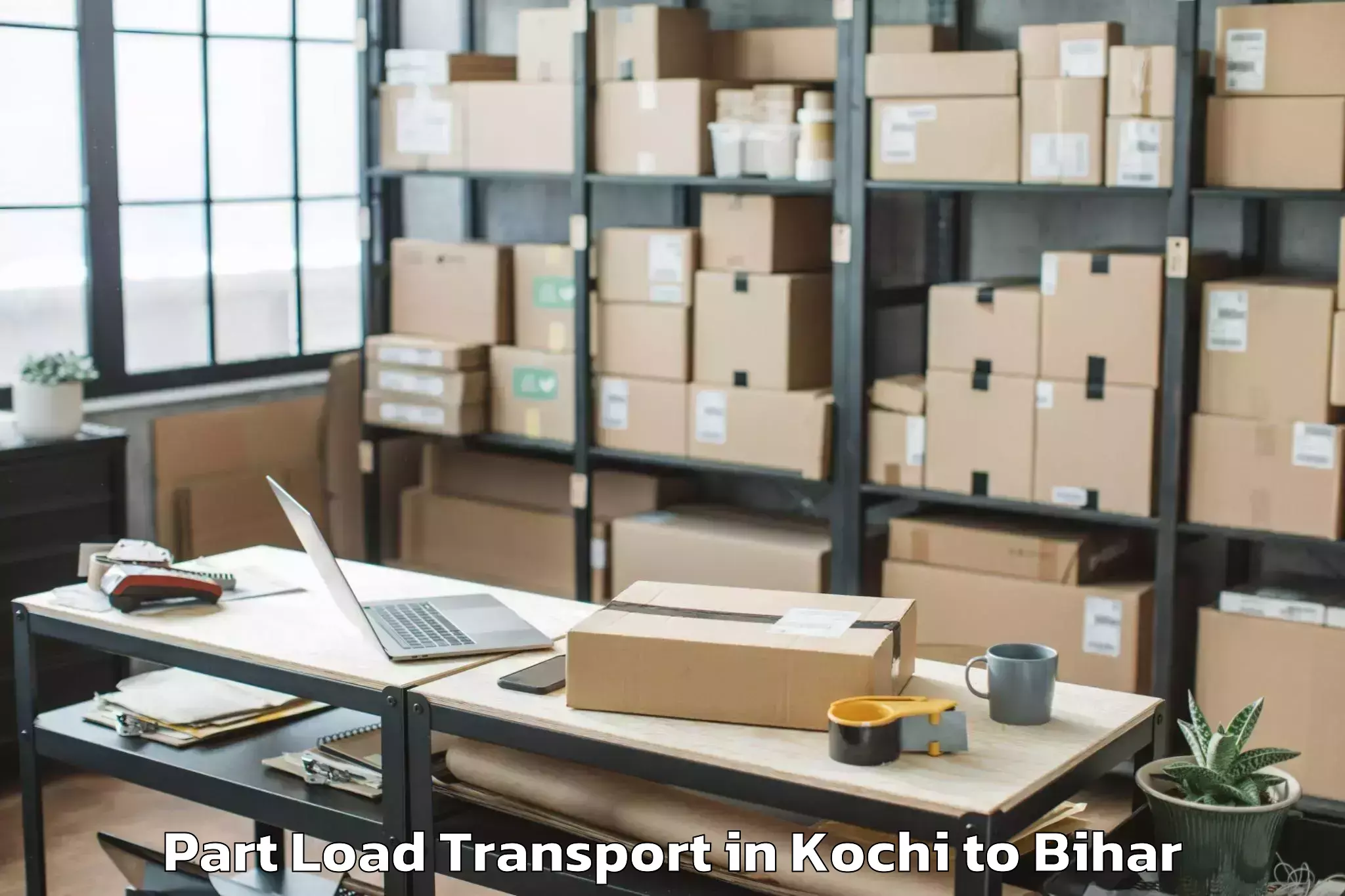 Easy Kochi to Harsidhi Part Load Transport Booking